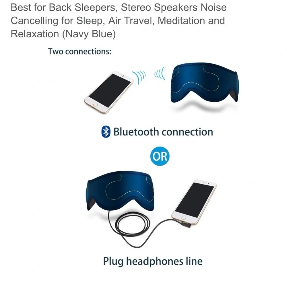 Man o man, lots of offers.Bluetooth Sleep Mask - Dark Blue. Bx 4